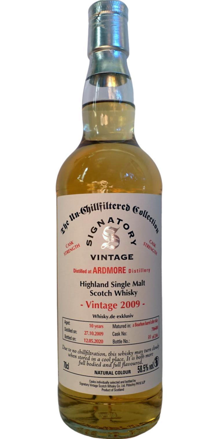 Ardmore 2009 SV  The Un-Chillfiltered Collection - Cask Strength