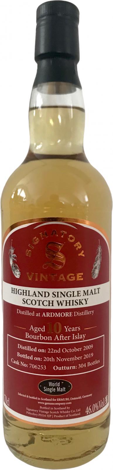 Ardmore 2009 SV  Bourbon After Islay