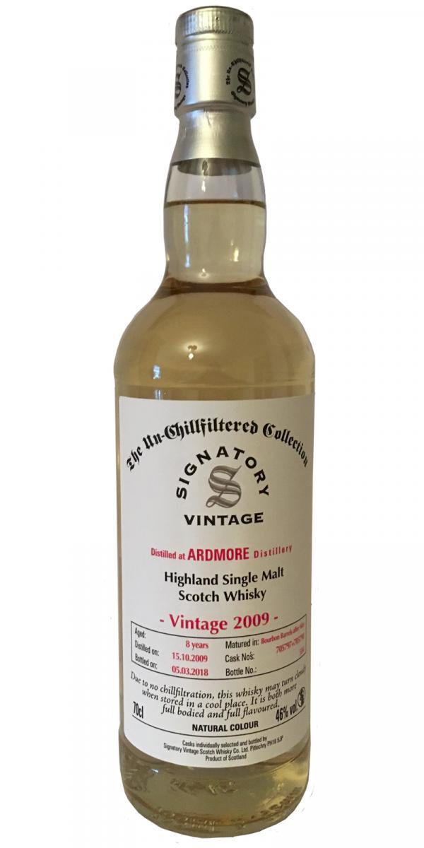 Ardmore 2009 SV  The Un-Chillfiltered Collection