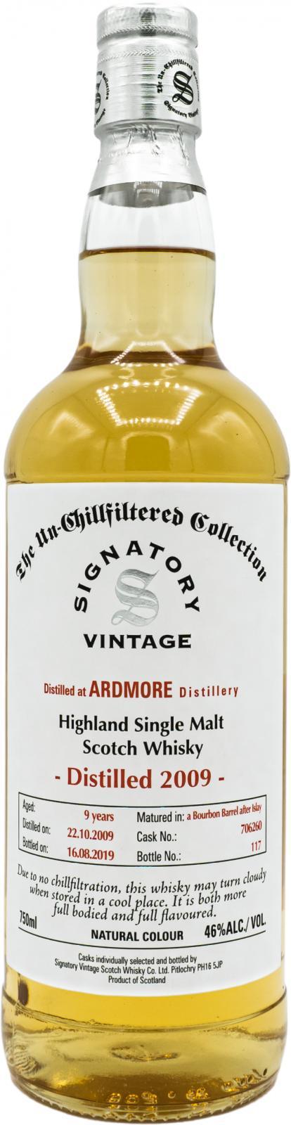 Ardmore 2009 SV  The Un-Chillfiltered Collection