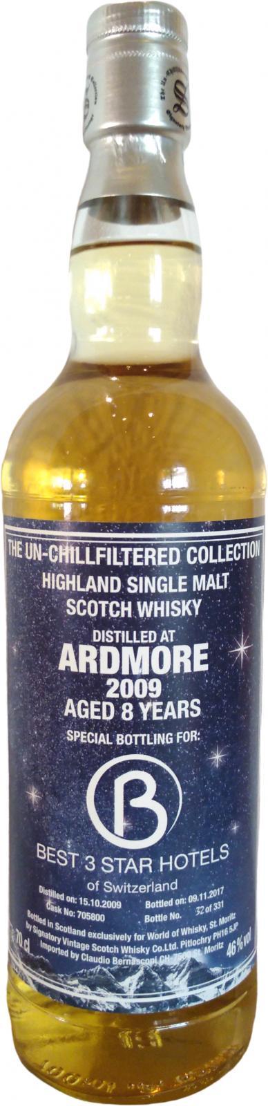 Ardmore 2009 SV  The Un-Chillfiltered Collection