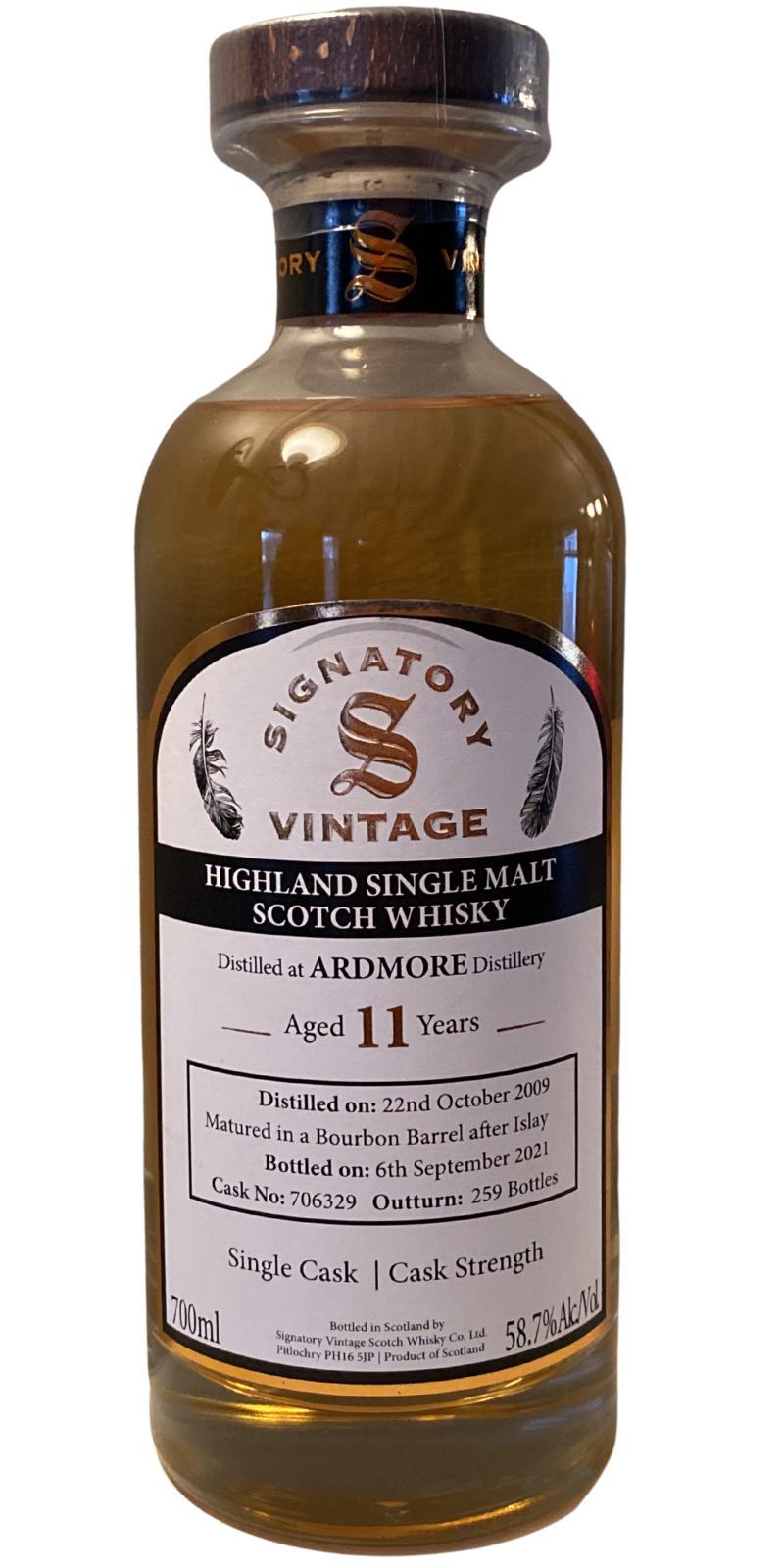 Ardmore 2009 SV  Single Cask | Cask Strength