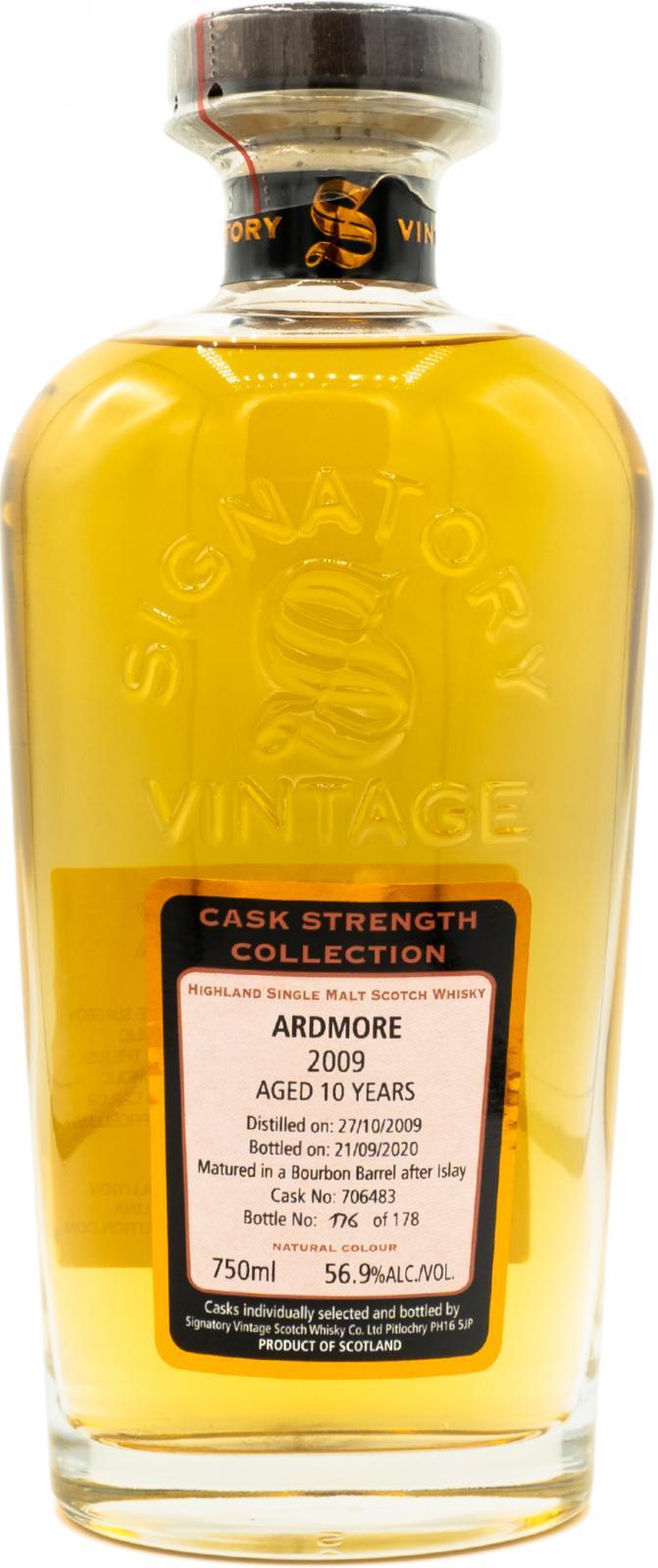 Ardmore 2009 SV  Cask Strength Collection