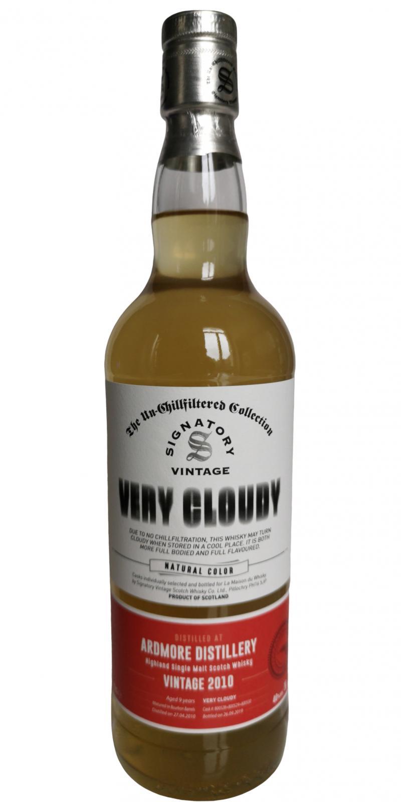 Ardmore 2010 SV  The Un-Chillfiltered Collection - Very Cloudy