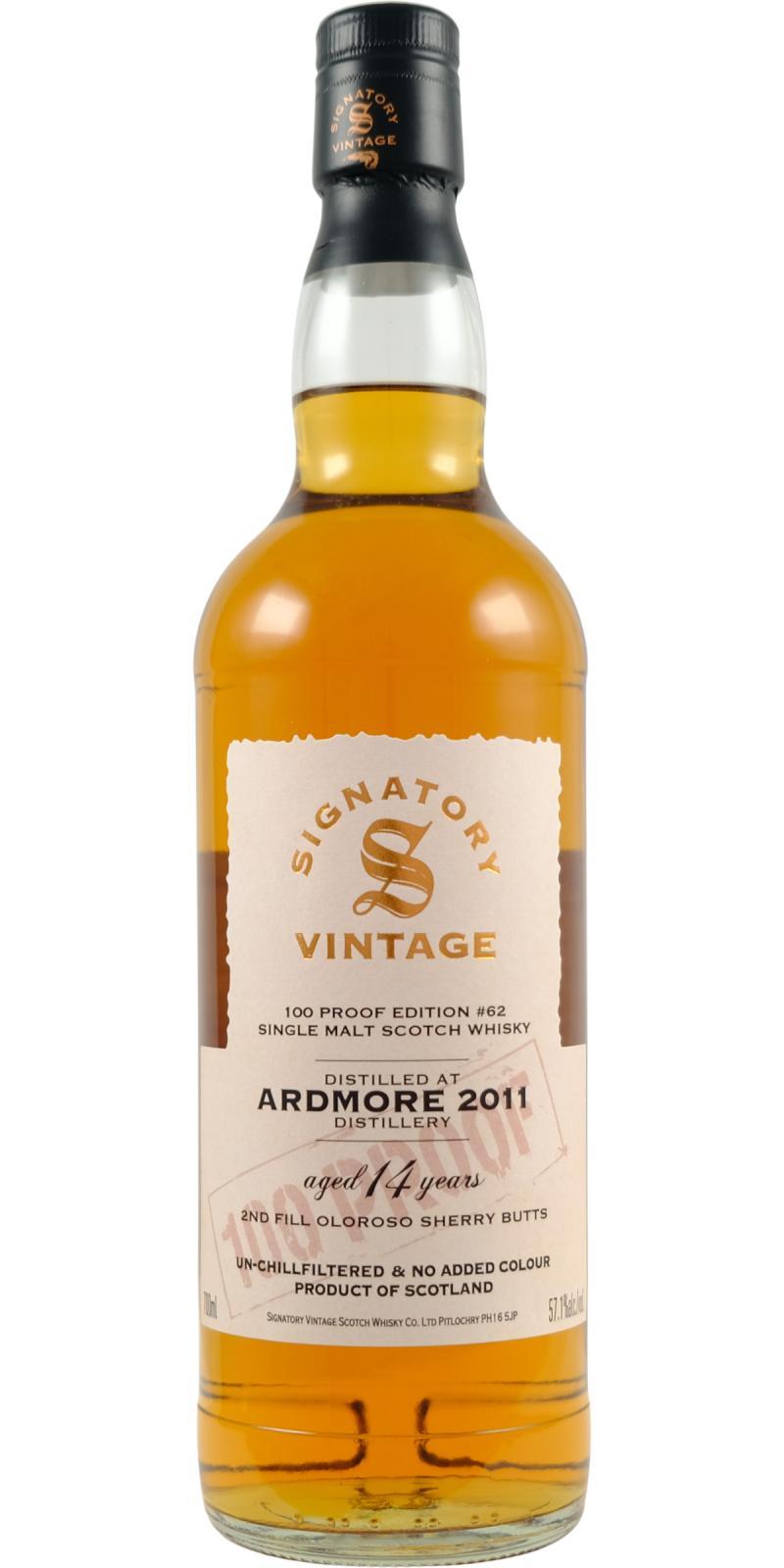 Ardmore 2011 SV  100 Proof - Edition #62