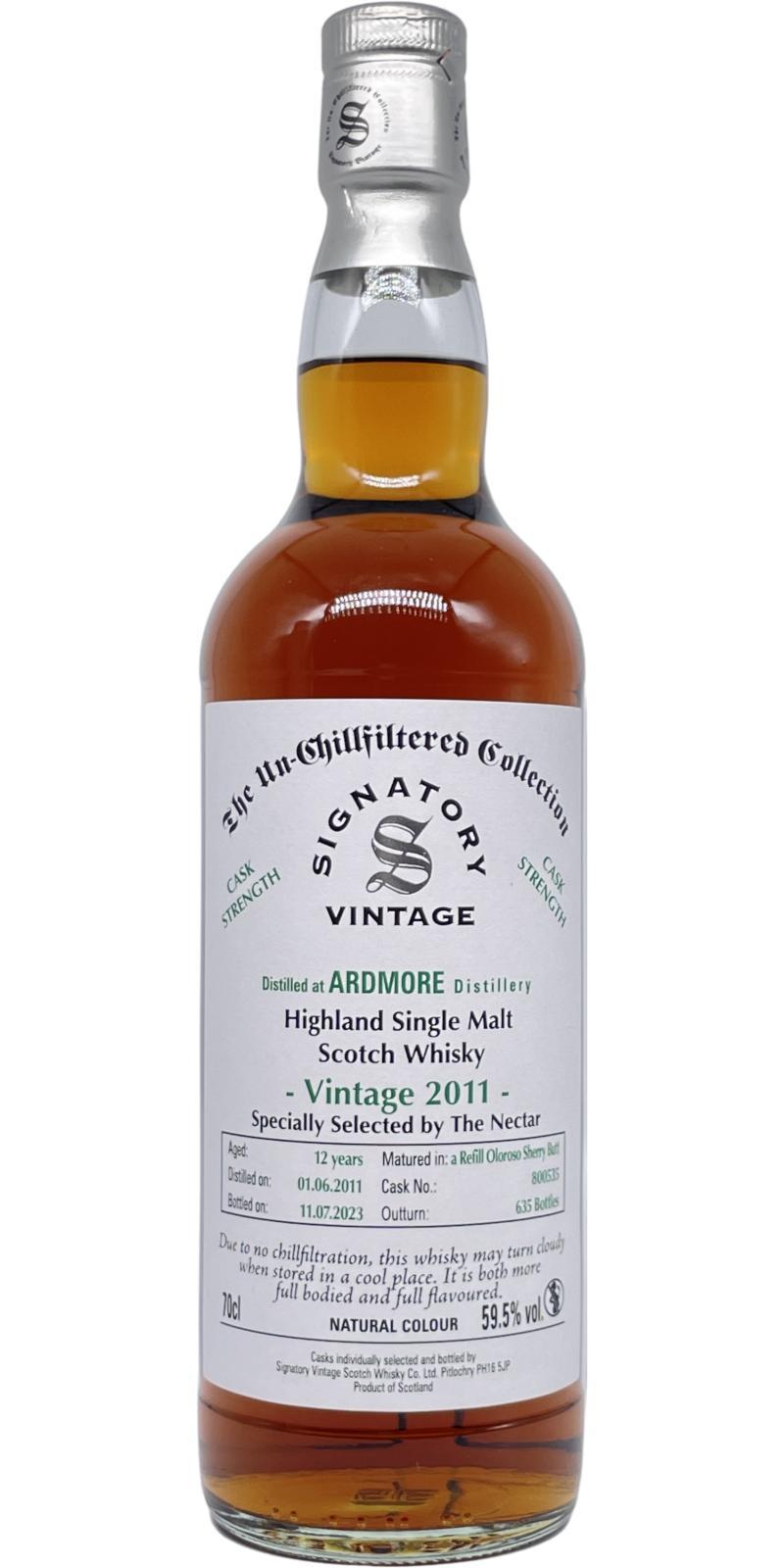 Ardmore 2011 SV  The Un-Chillfiltered Collection - Cask Strength