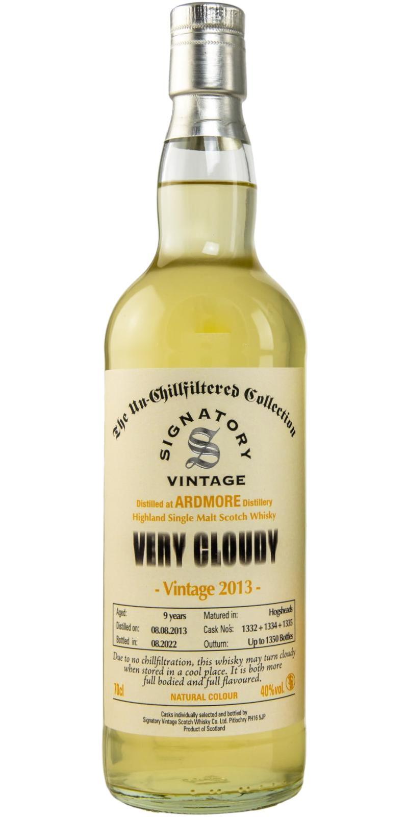 Ardmore 2013 SV  The Un-Chillfiltered Collection - Very Cloudy