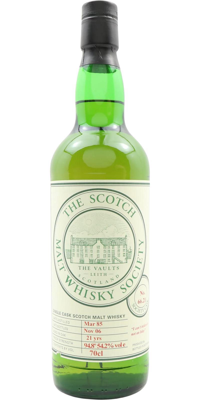 Ardmore 1985 SMWS 66.21  I can't believe its not an Islay
