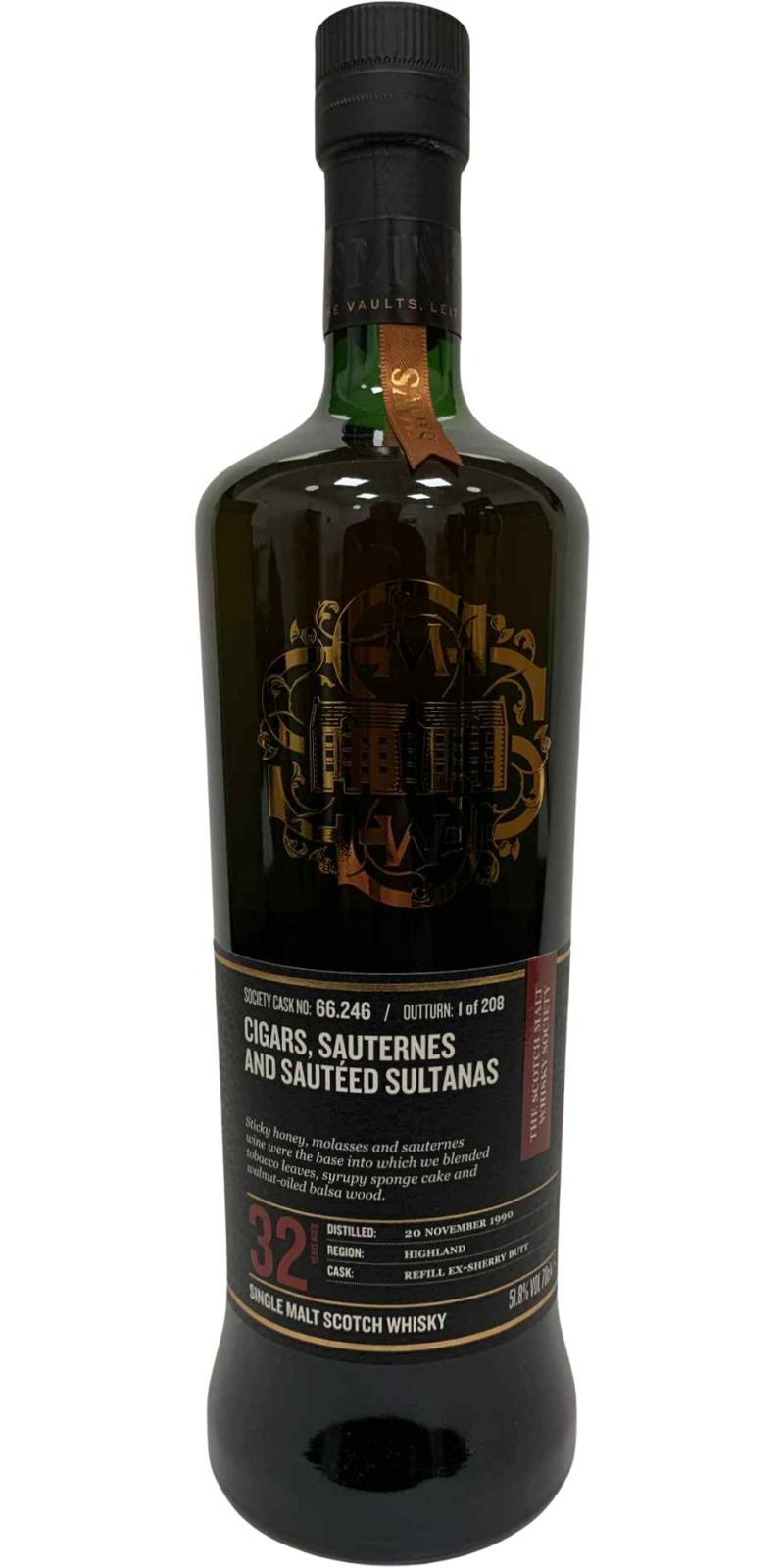 Ardmore 1990 SMWS 66.246  Cigars, sauternes and sautéed sultanas