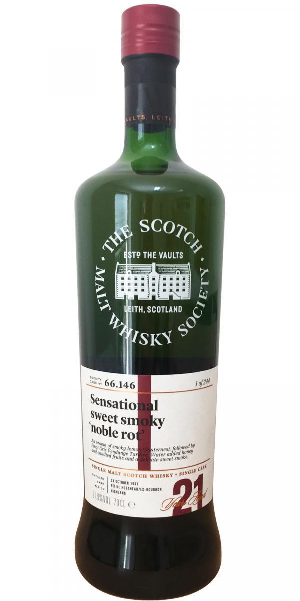 Ardmore 1997 SMWS 66.146  Sensational sweet smoky ‘noble rot’
