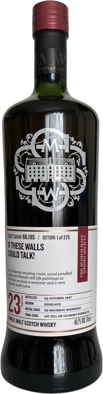 Ardmore 1997 SMWS 66.195  If these walls could talk!