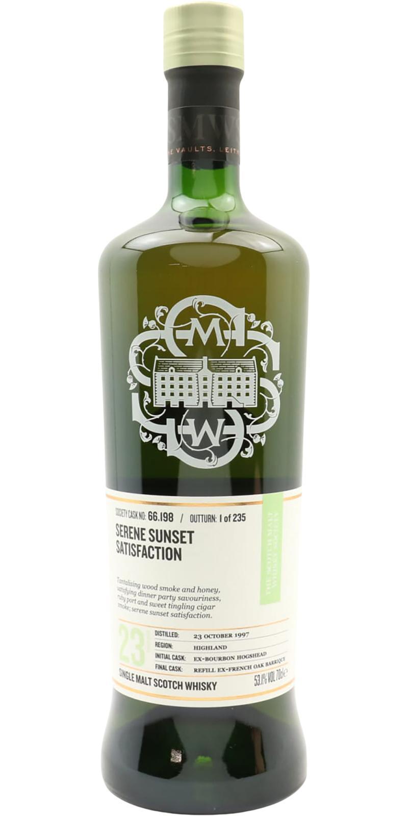 Ardmore 1997 SMWS 66.198  Serene sunset satisfaction