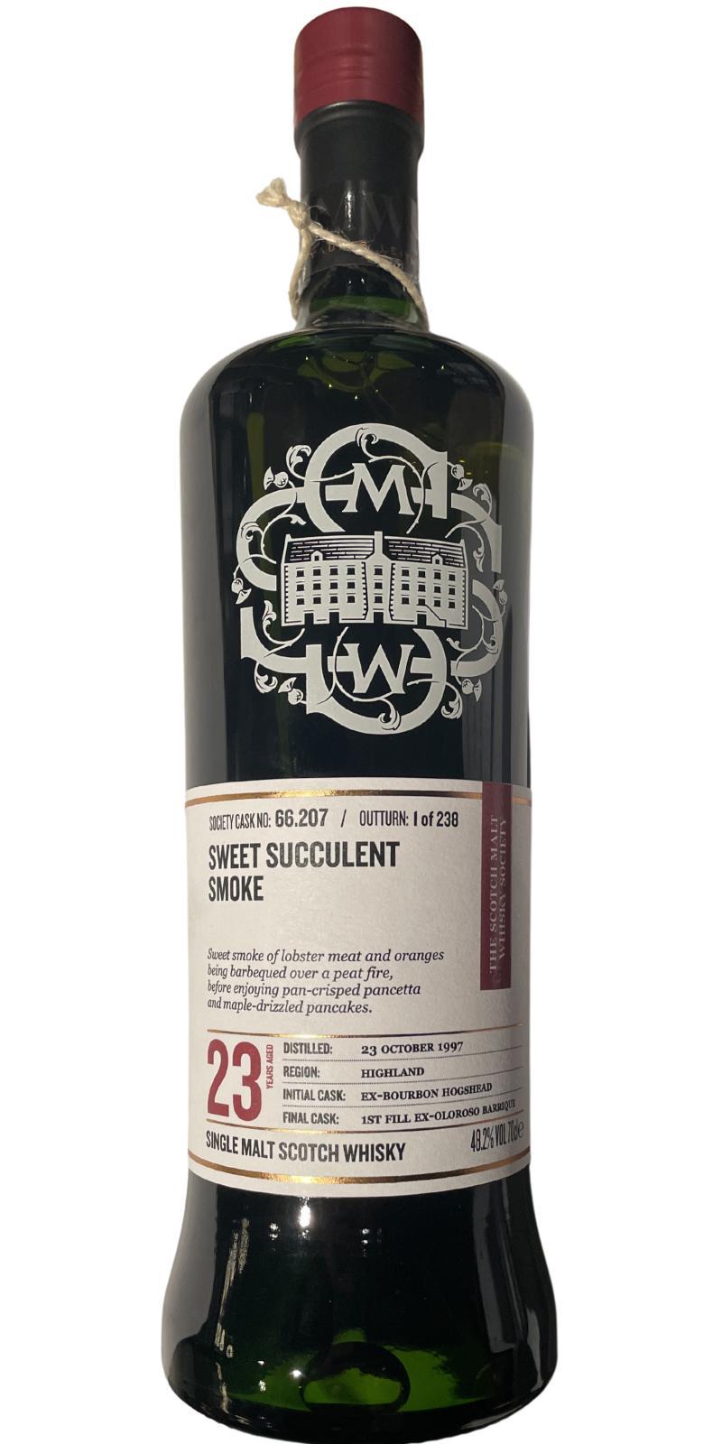 Ardmore 1997 SMWS 66.207  Sweet succulent smoke