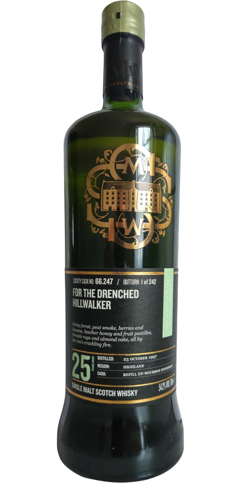 Ardmore 1997 SMWS 66.247  For the drenched hillwalker
