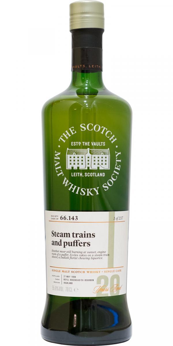 Ardmore 1998 SMWS 66.143  Steam trains and puffers