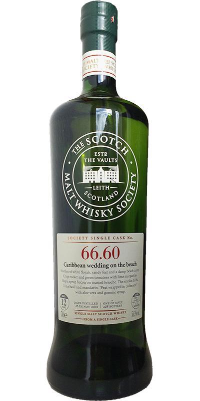 Ardmore 2001 SMWS 66.60  Caribbean wedding on the beach