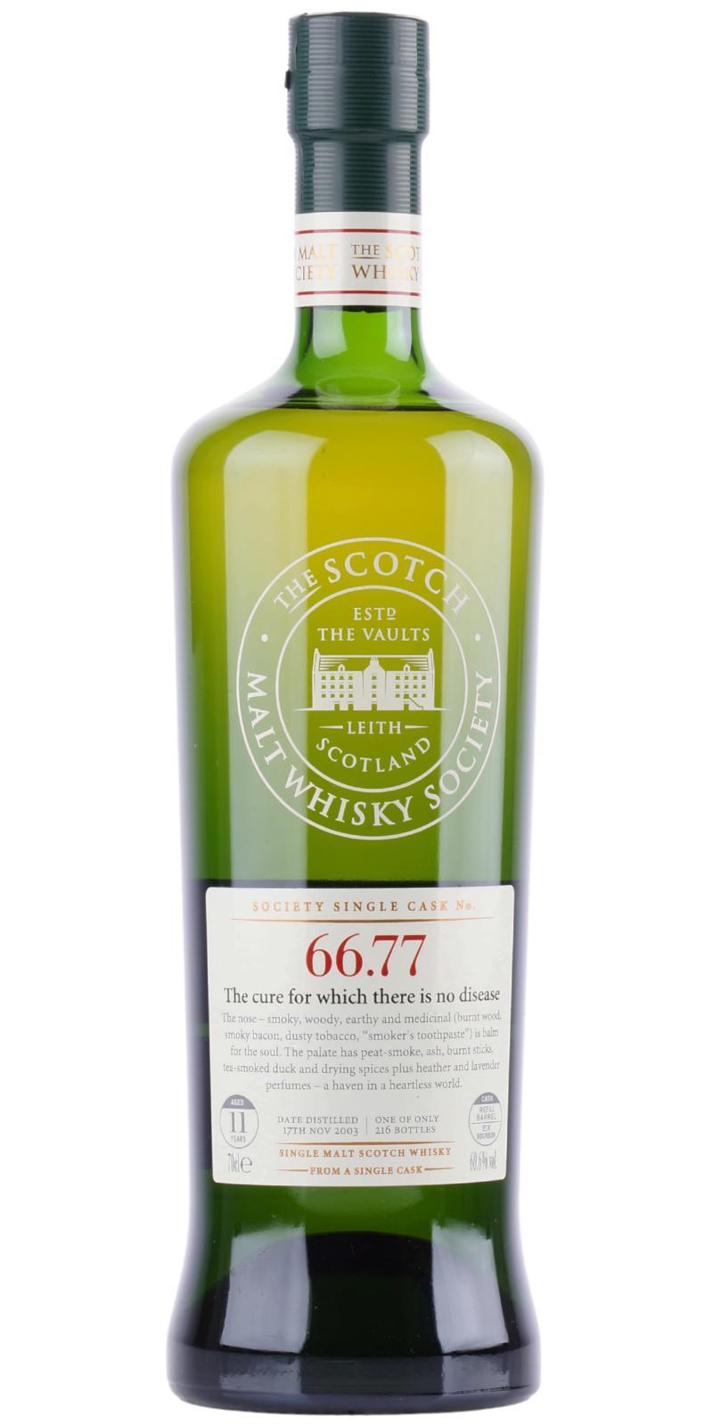 Ardmore 2003 SMWS 66.77  The cure for which there is no disease