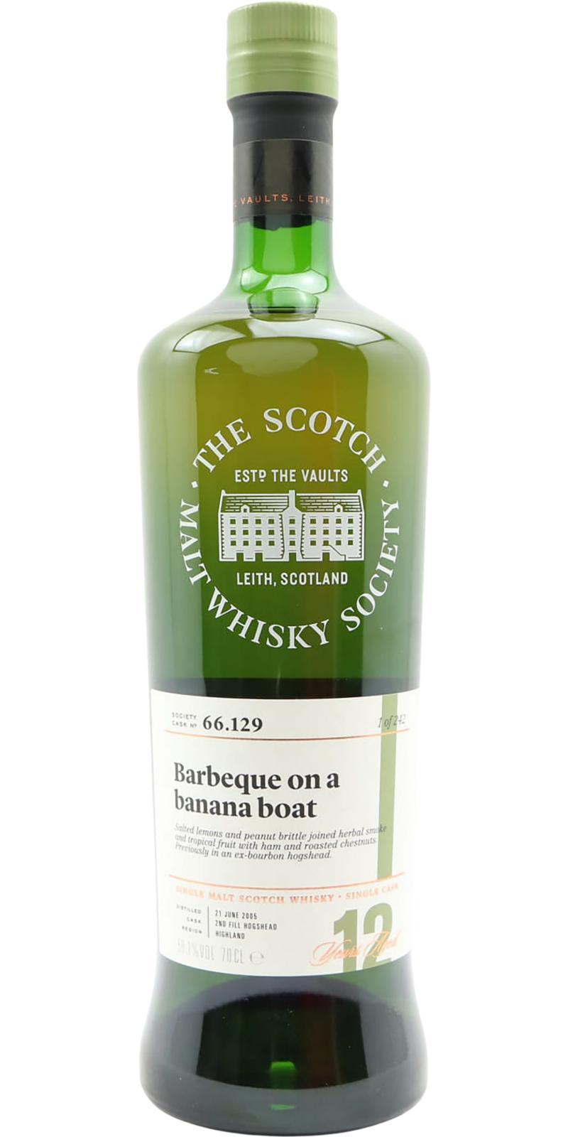 Ardmore 2005 SMWS 66.129  Barbecue on a banana boat