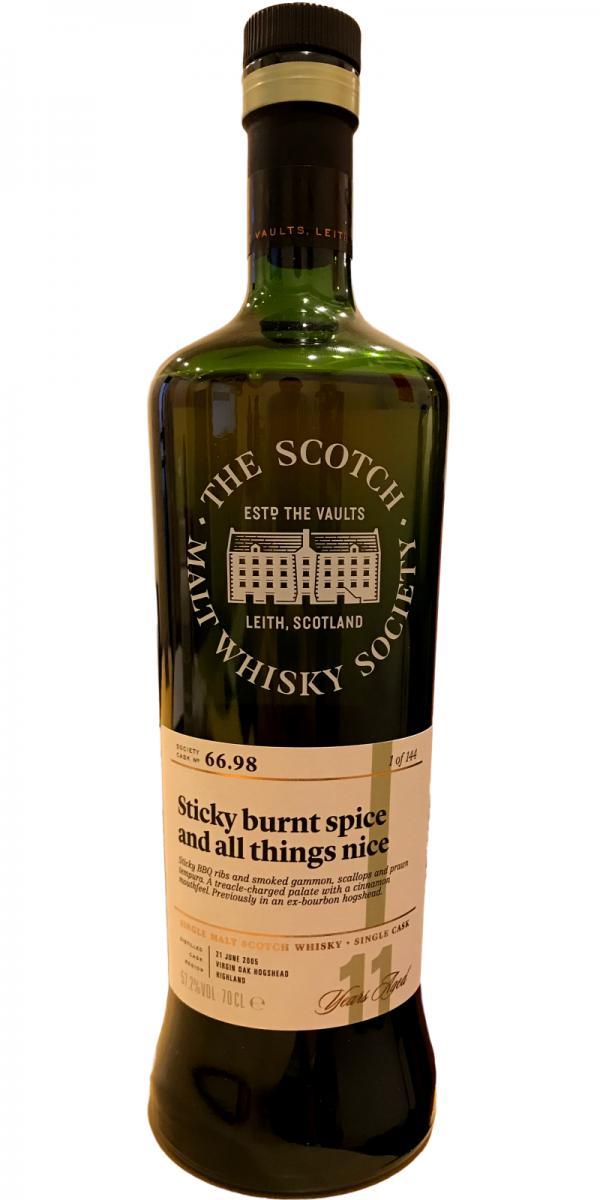 Ardmore 2005 SMWS 66.98  Sticky burnt spice and all things nice