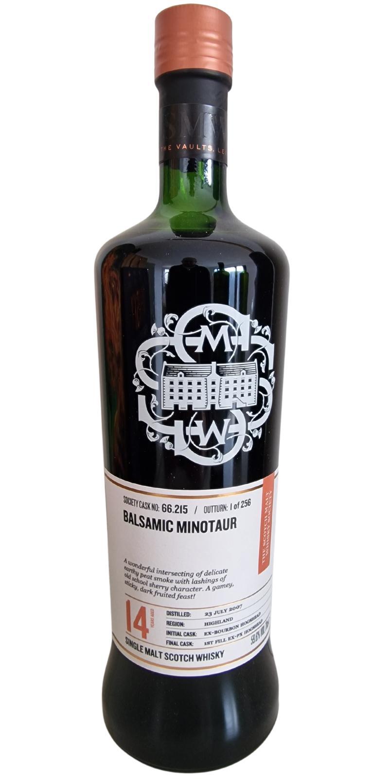 Ardmore 2007 SMWS 66.215  Balsamic minotaur