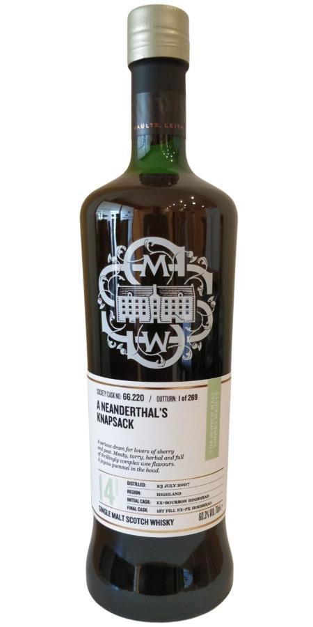 Ardmore 2007 SMWS 66.220  A neanderthal's knapsack