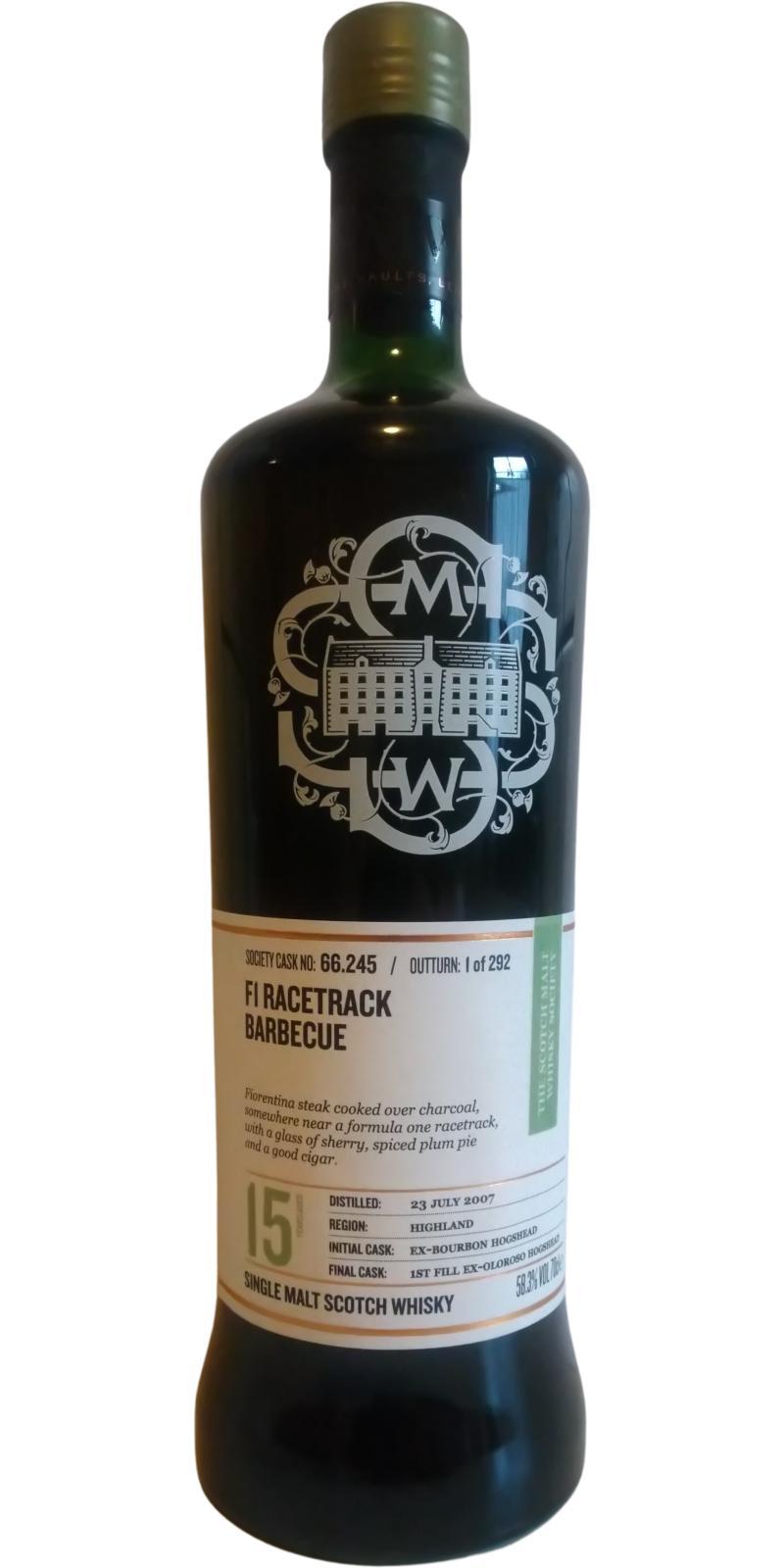 Ardmore 2007 SMWS 66.245  F1 racetrack barbecue