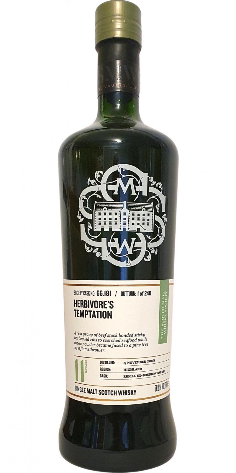 Ardmore 2008 SMWS 66.181  Herbivores temptation