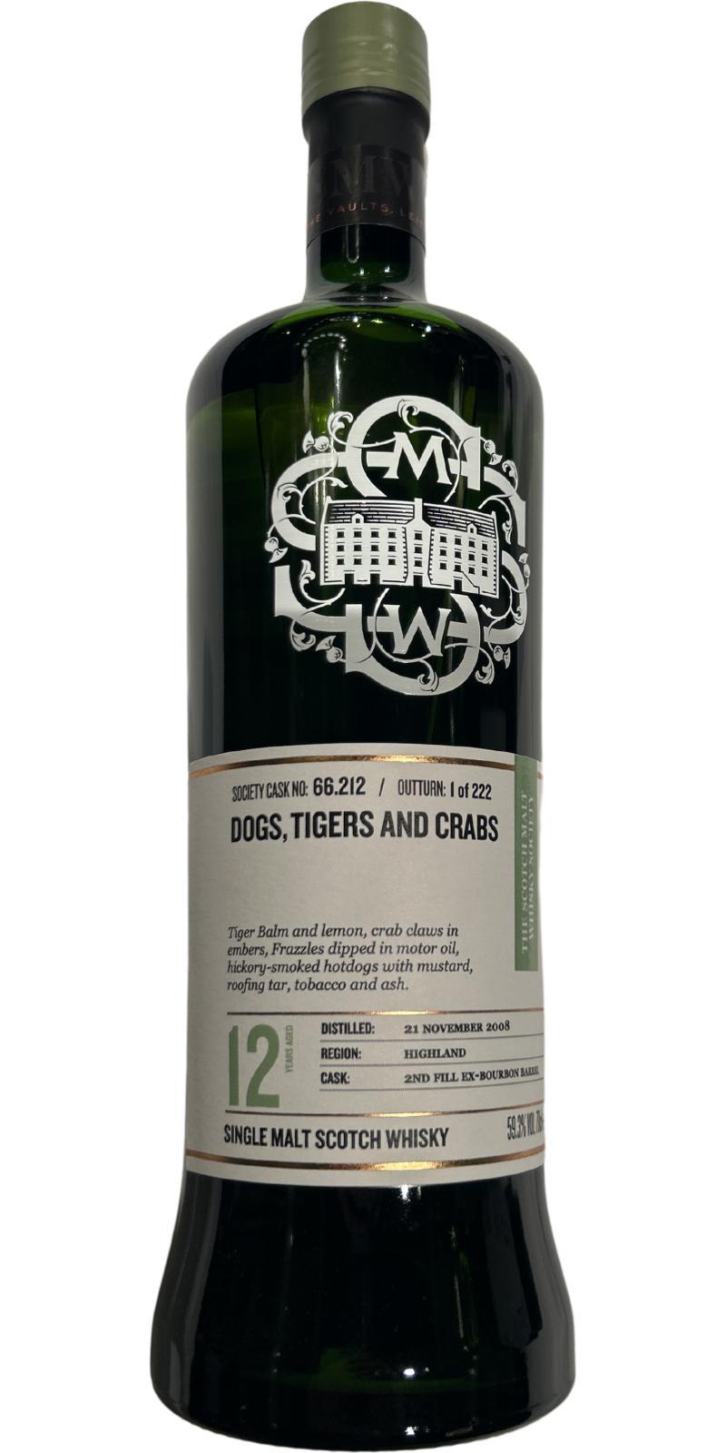 Ardmore 2008 SMWS 66.212  Dogs, tigers and crabs