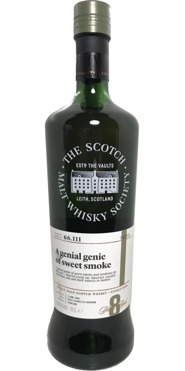 Ardmore 2009 SMWS 66.111  A genial genie of sweet smoke