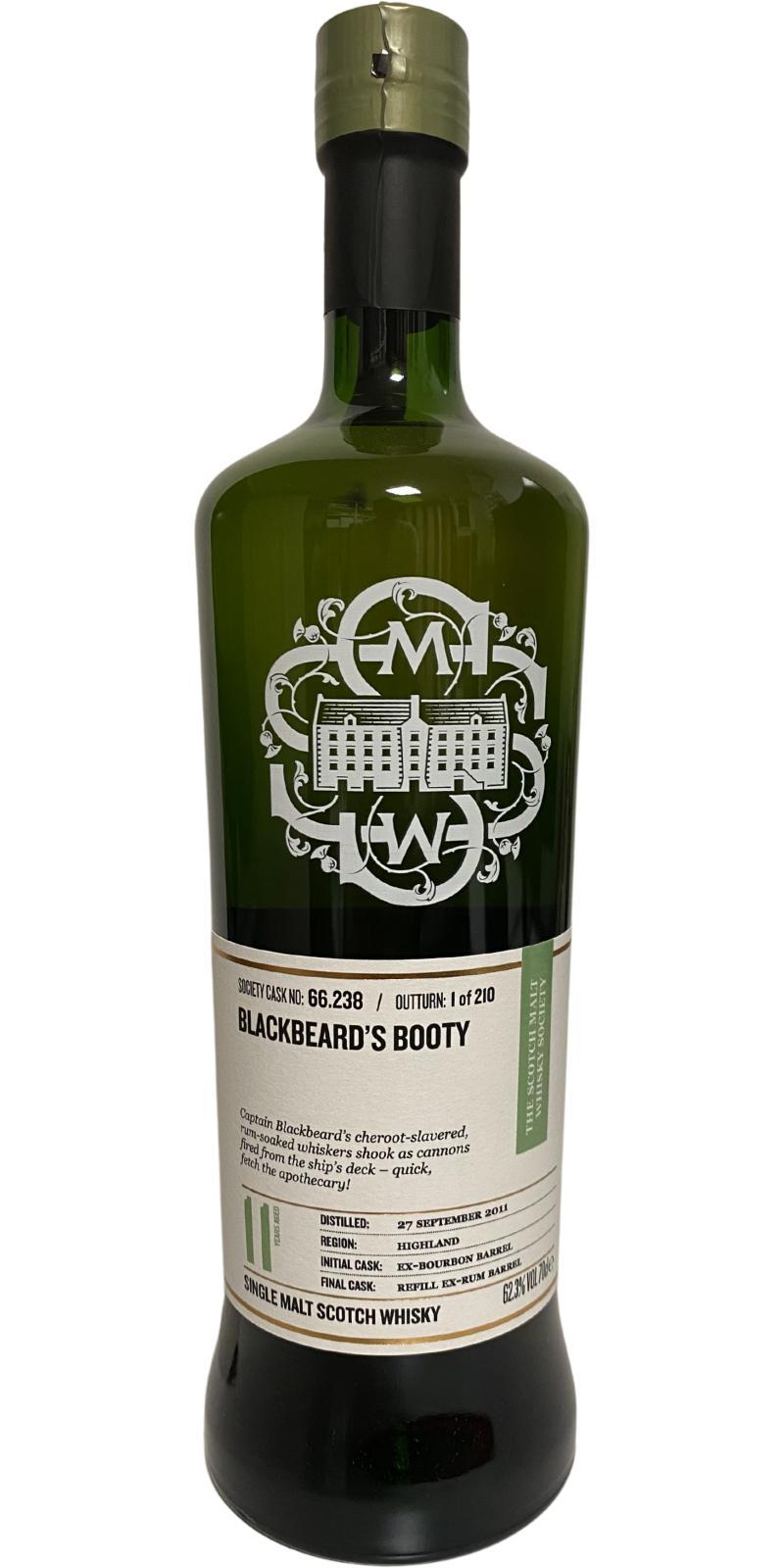 Ardmore 2011 SMWS 66.238  Blackbeard's Treasure / Blackbeard's Booty