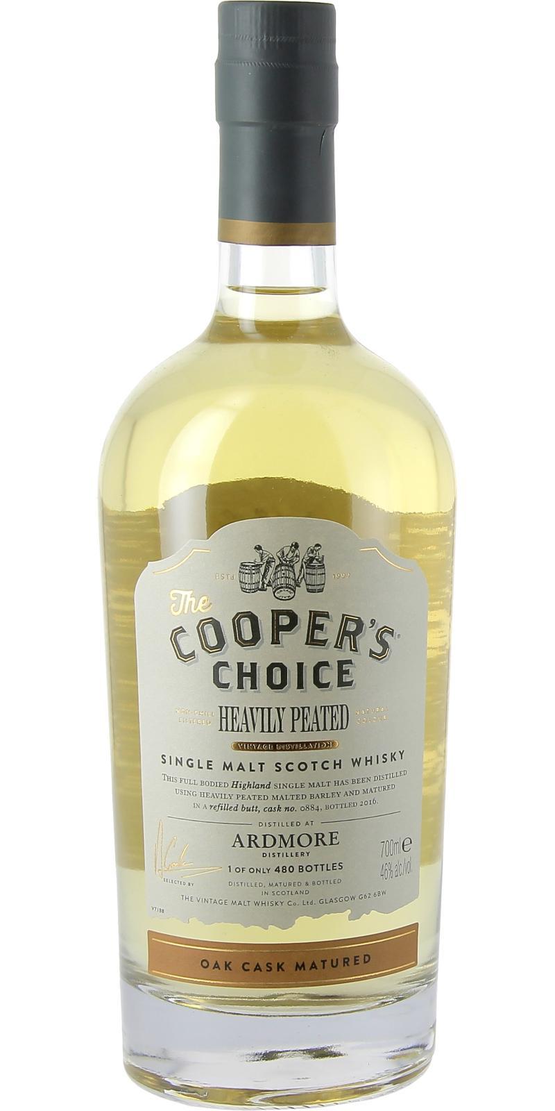 Ardmore Heavily Peated VM  The Cooper's Choice