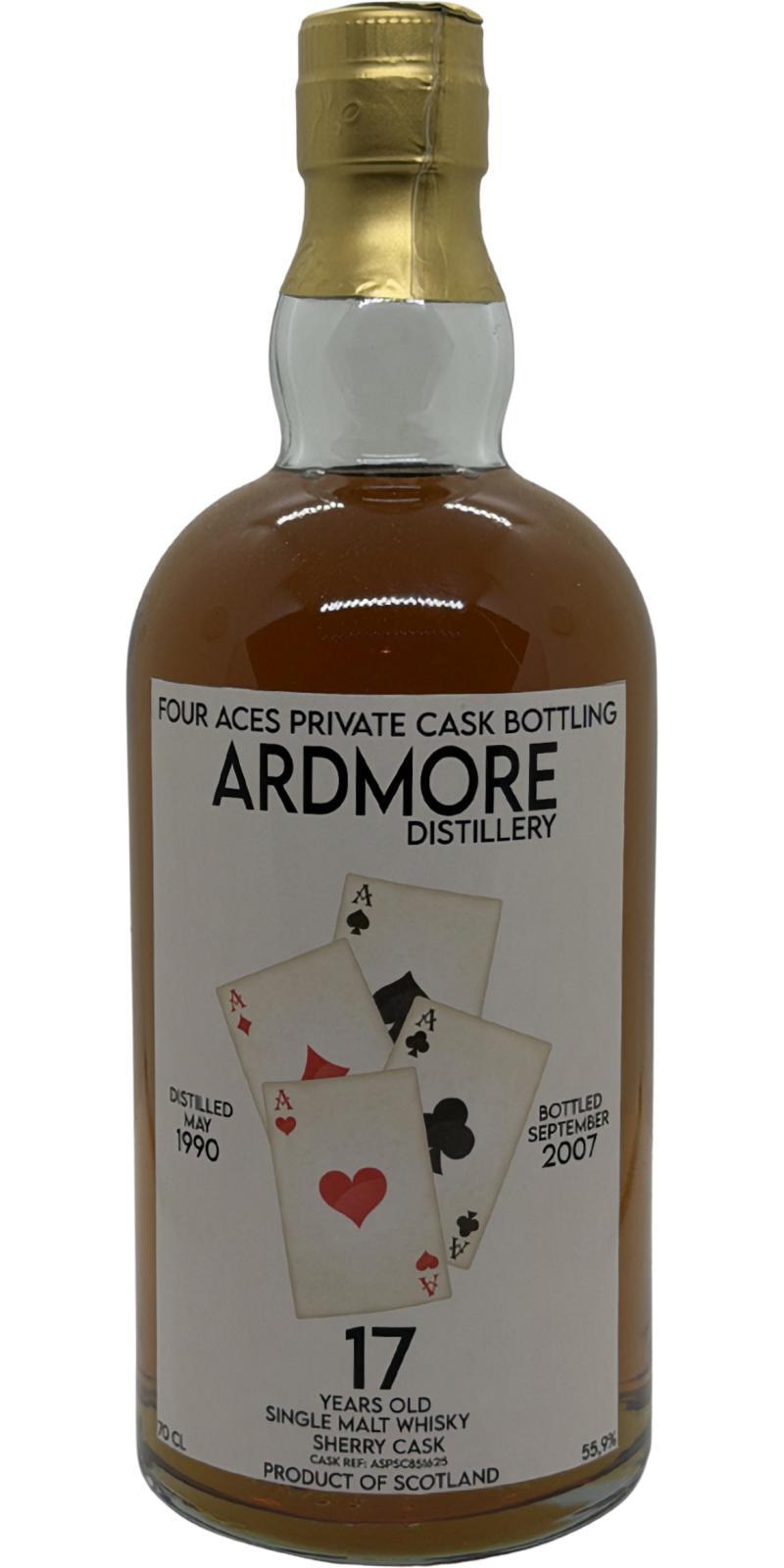 Ardmore 1990 UD  Four Aces Private Bottling