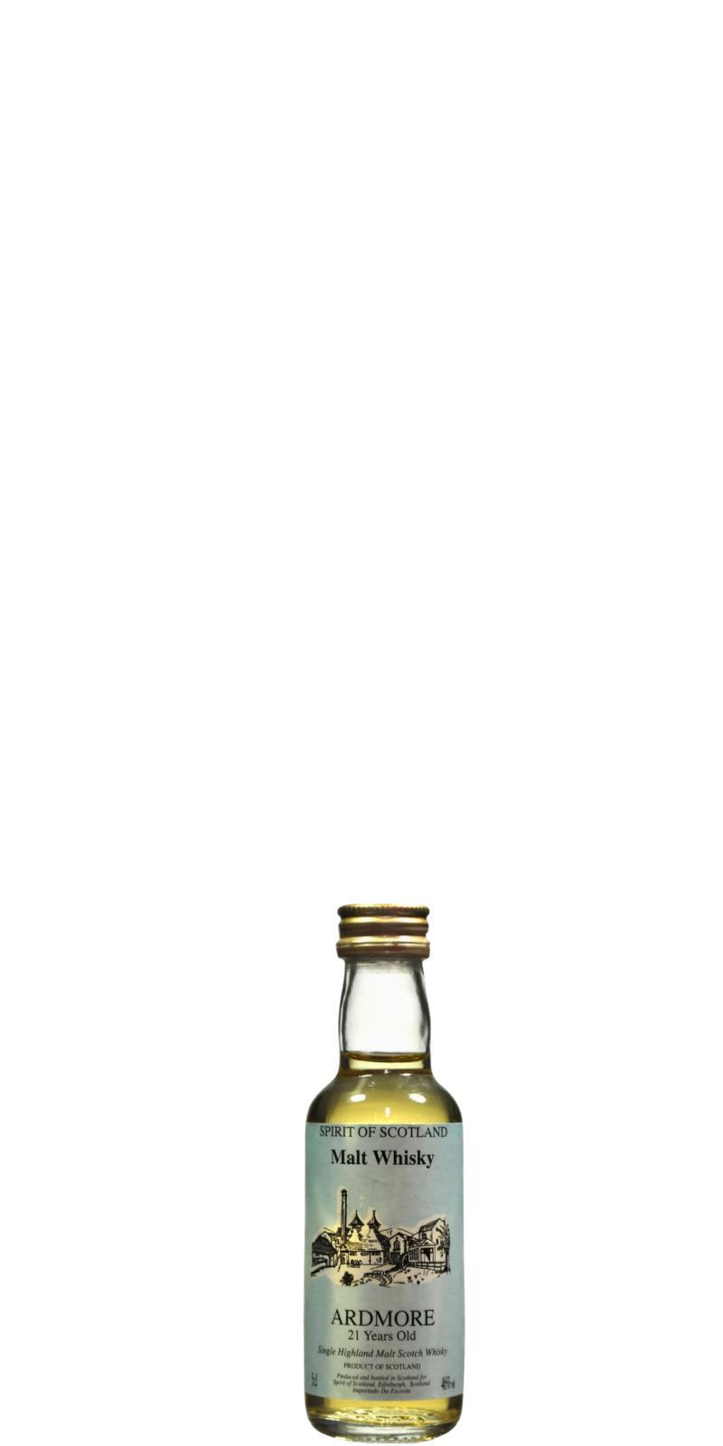 Ardmore 21-year-old UD  Spirit of Scotland - Miniature