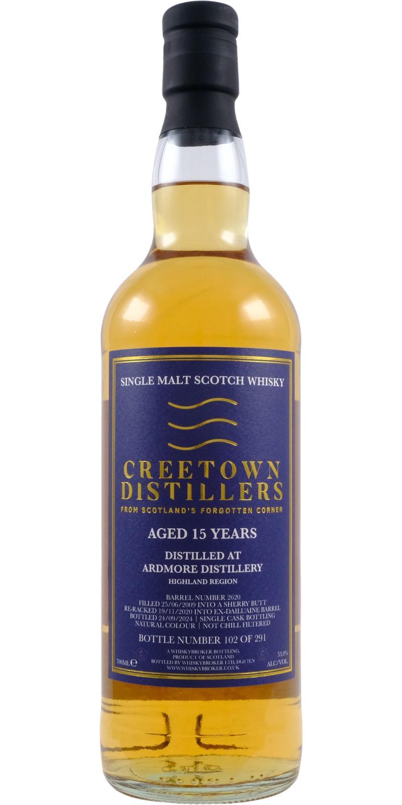 Ardmore 2009 WhB  Creetown Distillers