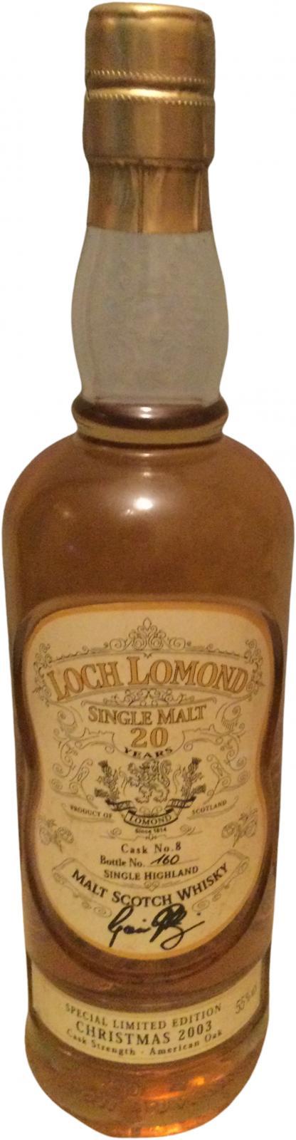 Loch Lomond 20-year-old Special Limited Edition - Christmas 2003