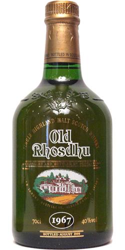 Old Rhosdhu 1967 Single Highland Malt