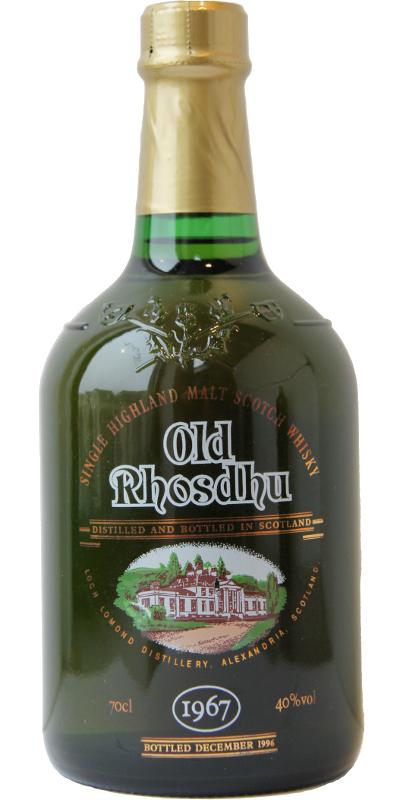 Old Rhosdhu 1967 Single Highland Malt