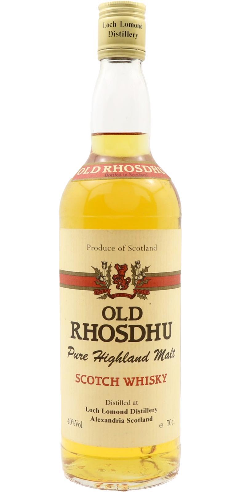 Old Rhosdhu Pure Highland Malt