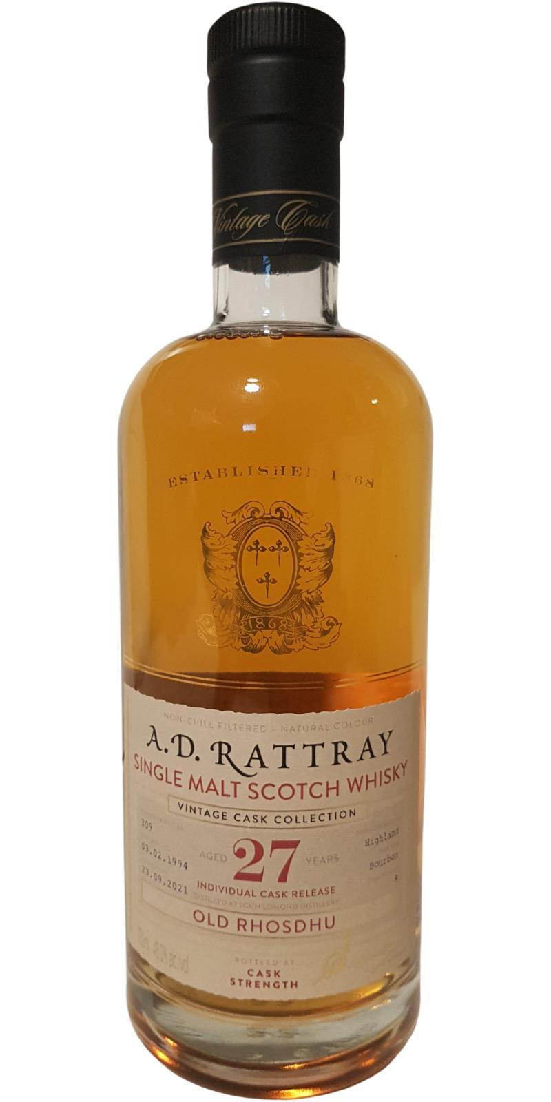 Old Rhosdhu 1994 DR Vintage Cask Collection