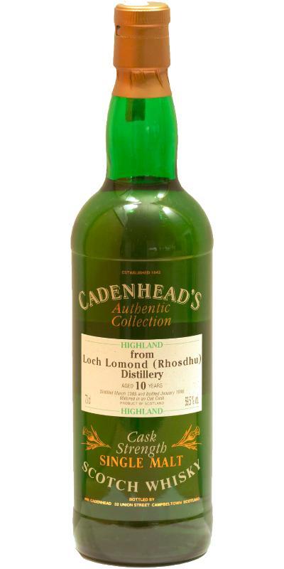 Old Rhosdhu 1985 CA Authentic Collection