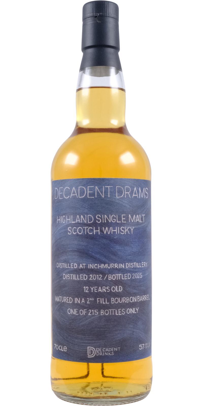 Inchmurrin 2012 DeDr Decadent Drams