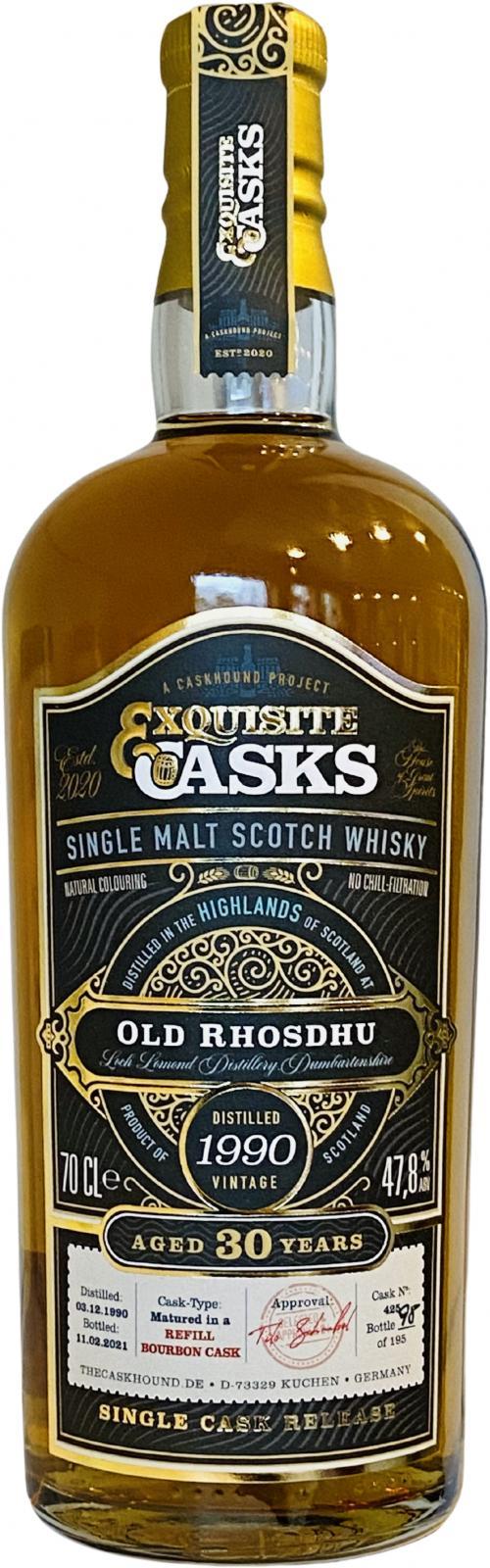 Old Rhosdhu 1990 TCaH Exquisite Casks