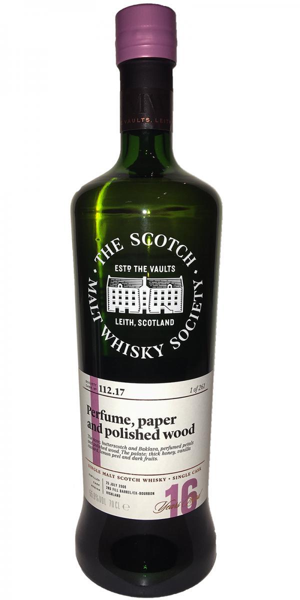Inchmurrin 2000 SMWS 112.17 Perfume, paper and polished wood
