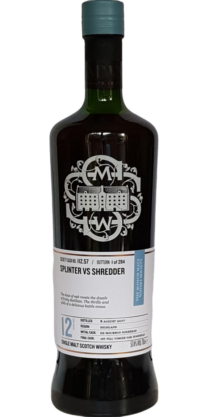 Inchmurrin 2007 SMWS 112.57 Splinter vs Shredder