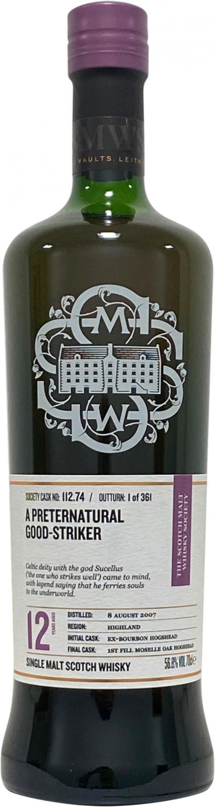 Inchmurrin 2007 SMWS 112.74 A preternatural good-striker