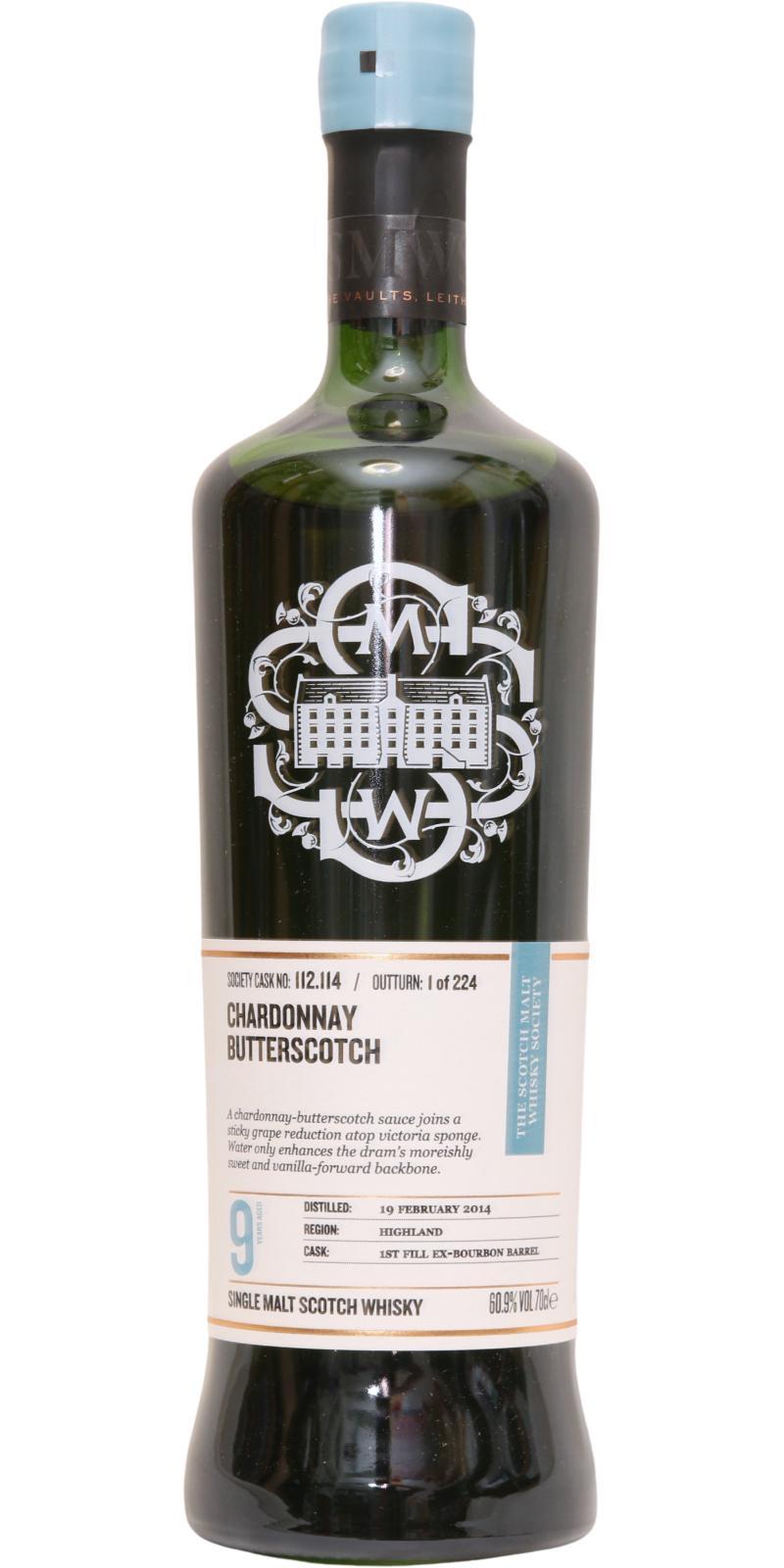 Inchmurrin 2014 SMWS 112.114 Chardonnay butterscotch