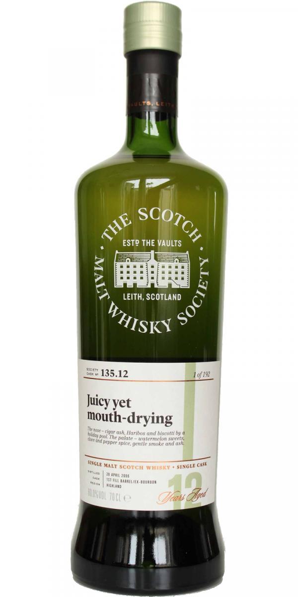 Loch Lomond 2006 SMWS 135.12 Juicy yet mouth-drying