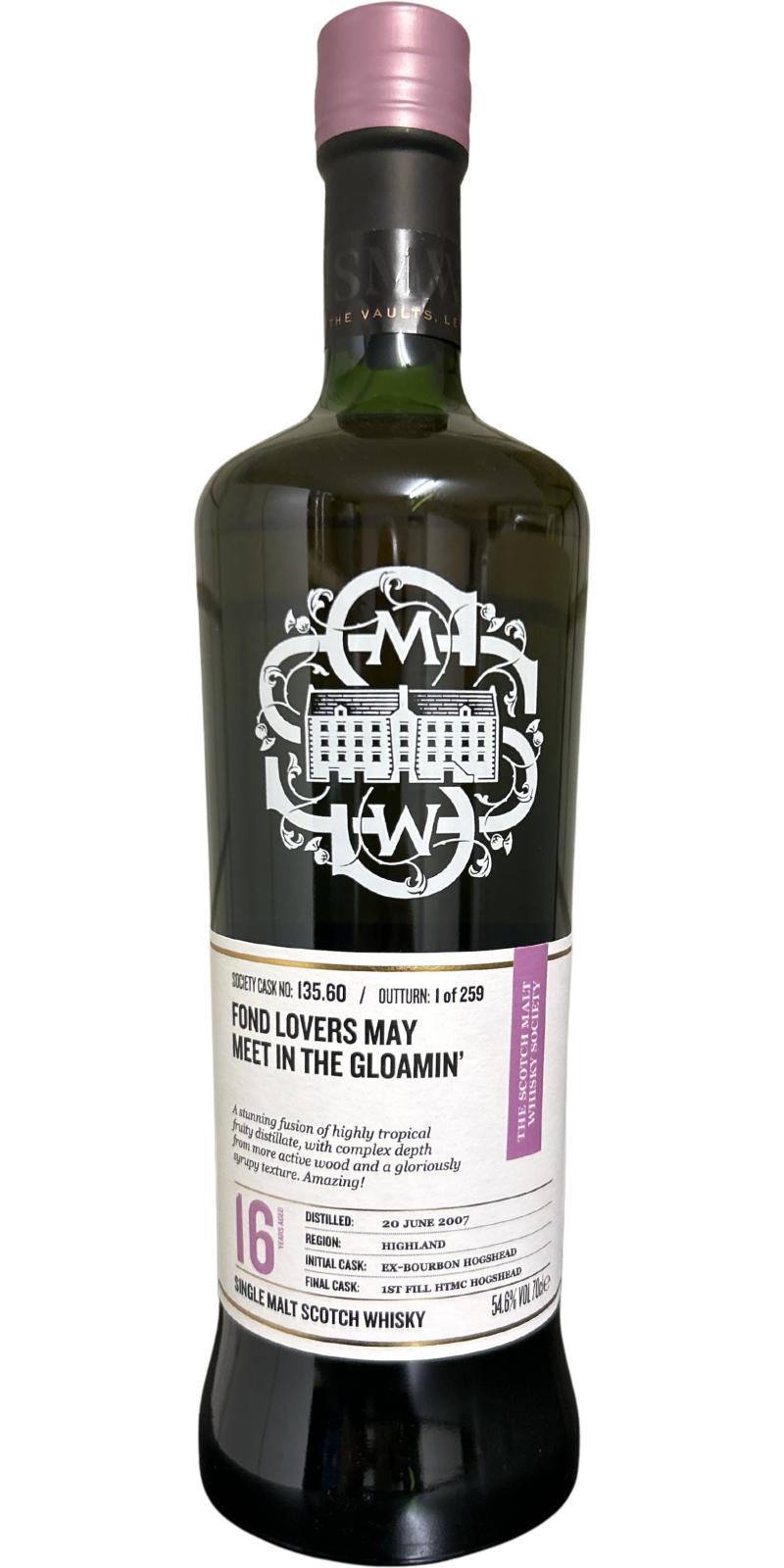 Loch Lomond 2007 SMWS 135.60 Fond lovers may meet in the gloamin'