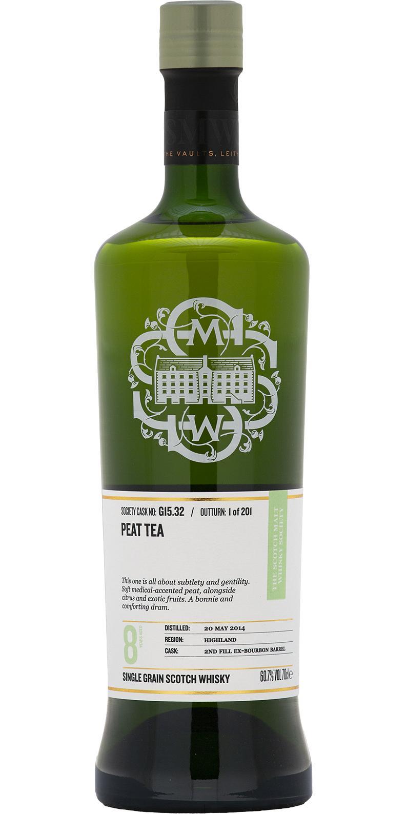 Loch Lomond 2014 SMWS G15.32 Peat tea