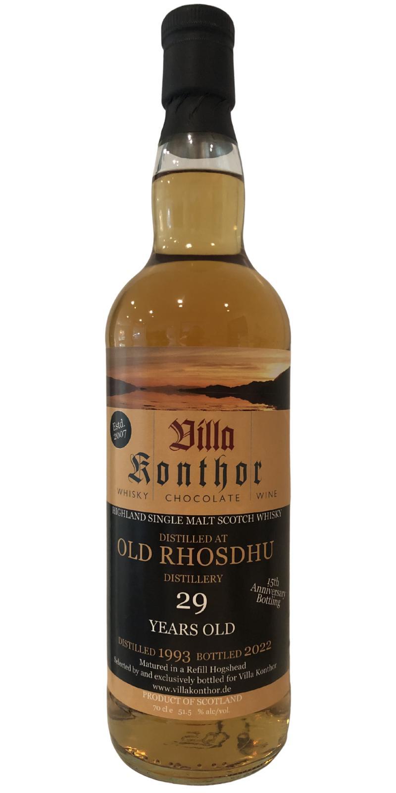 Old Rhosdhu 1993 VK 15th Anniversary Bottling